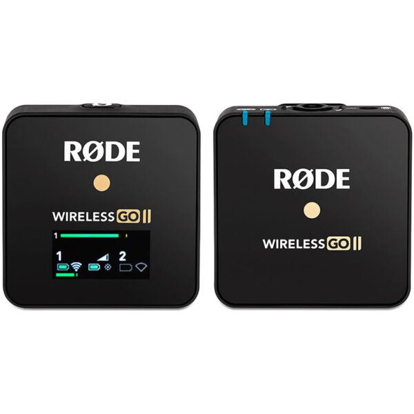 Rode Wireless Go II Single nudi isti ultra-kompaktnu formu i set funkcija bez premca kao original, ali sa samo jednim predajnikom umesto dva. Prijemnik u jednom setu je identičan dvokanalnom izdanju, što znači da se dodatni predajnik može lako upariti za dvokanalno snimanje.