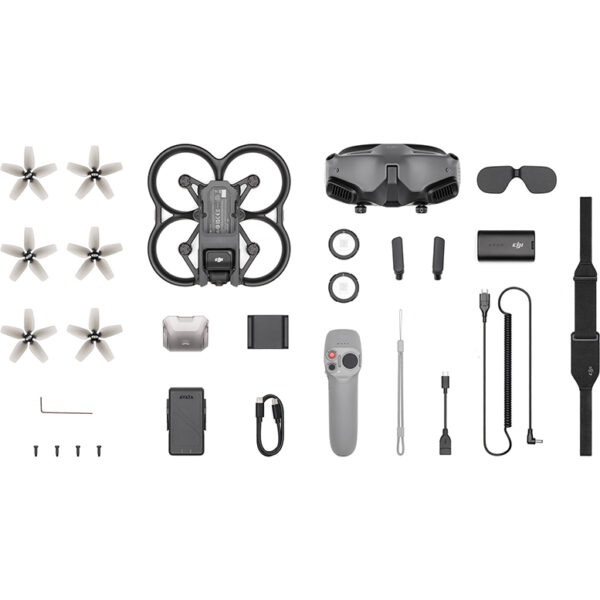 DJI Avata Pro-View Combo je novi DJI FPV dron koji vam omogućava da bezbedno snimate stabilisan, ultra široki 4K video u zatvorenom ili otvorenom prostoru.