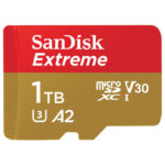 Sandisk Extreme Micro SD 1TB memorijska kartica je dizajnirana za uređaje kao što su dronovi i akcione kamere koje mogu da snimaju Full HD i 4K video, kao i Raw i Burst fotografije. Ima klasu brzine V30, što garantuje minimalnu brzinu pisanja od 30 MB/s. Ako vaš uređaj ne podržava V30 standard, ova kartica podržava i U3 standard, koji takođe garantuje minimalnu brzinu pisanja od 30 MB/s. Brzine čitanja su podržane do 190 MB/s, a maksimalne brzine pisanja su 130 MB/s.