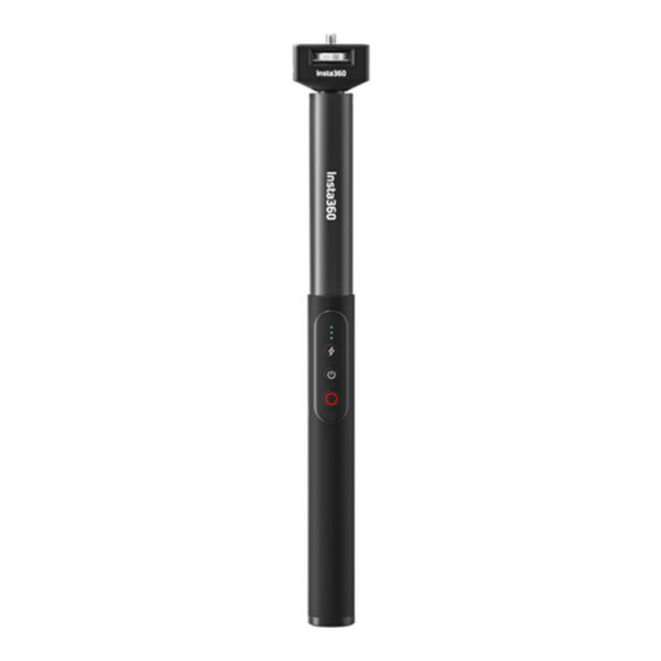 Insta360 Power Selfie Stick Vam pruža mogućnost da ddvostručite trajanje baterije vaše Insta360 X3 akcione kamere.
