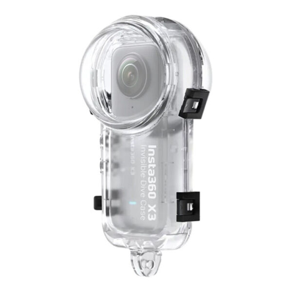 Insta360 X3 Invisible Dive Case je vodootporno kućište za Insta360 X3 kameru. Omogućava Vam da pravite snimke u 360 stepeni do 50 metara dubine.