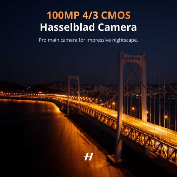 100 MP Hasselblad kamera – 4/3 CMOS senzor za profesionalni kvalitet snimka u noćnim uslovima