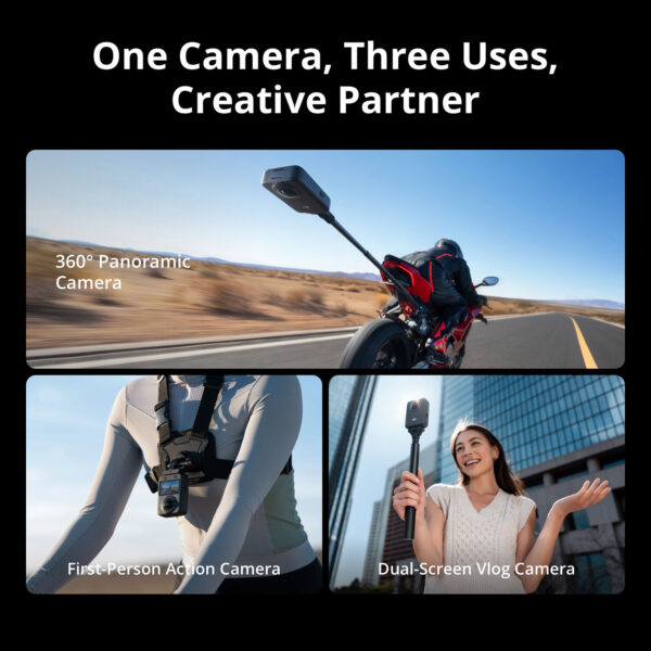 DJI Osmo 360 – tri režima snimanja (kamera, vlog, 360)